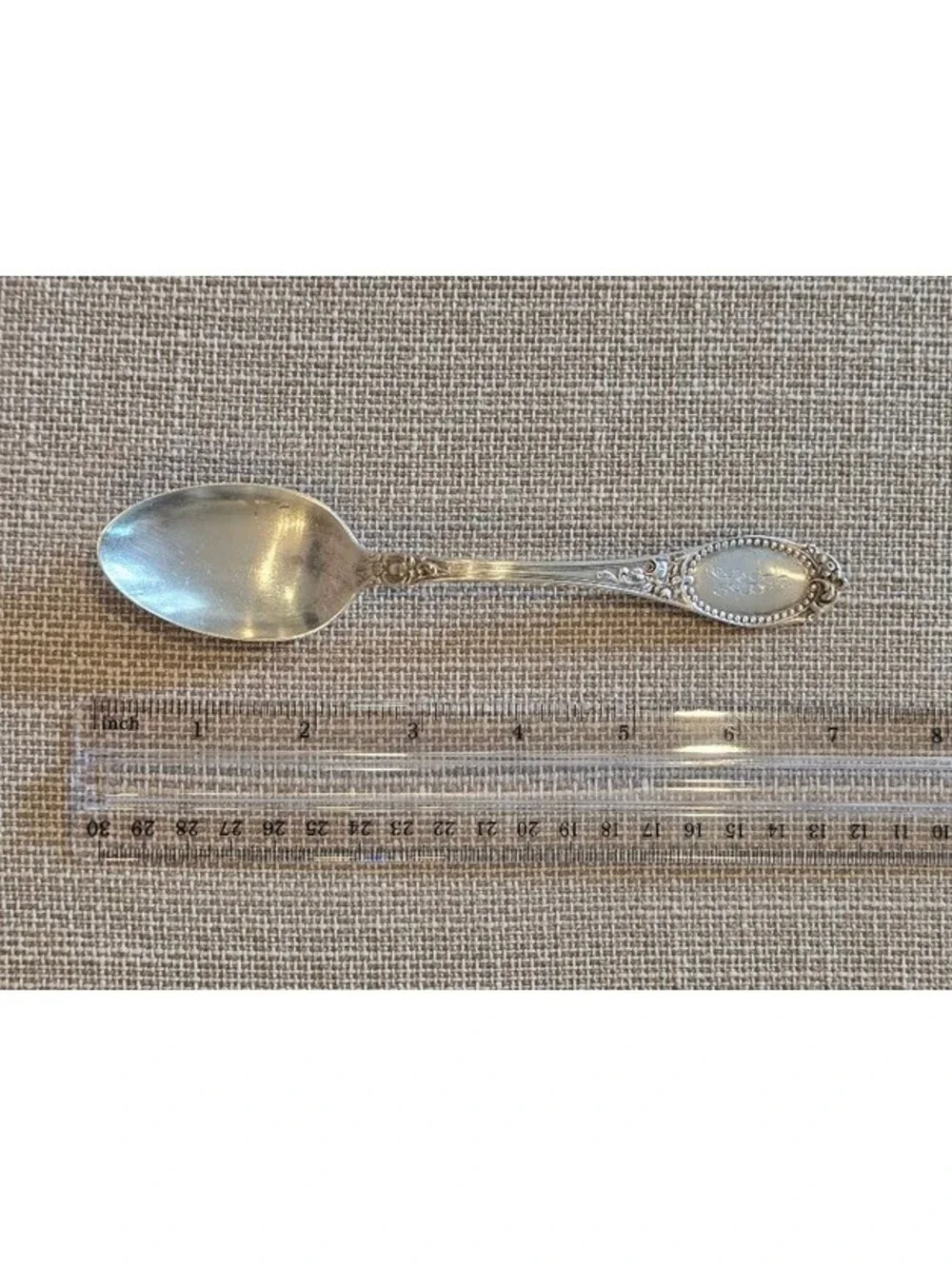 Antique Simons Bros Sterling Silver Serving Spoon c1890